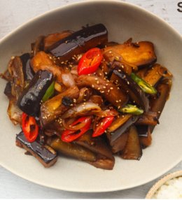 Korean Stir Fried Eggplant Side Dish Recipe
